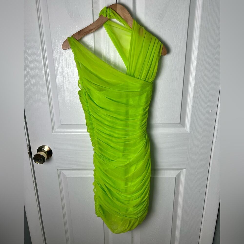 House of CB Neon Green Mini Dress - Picture 6 of 9